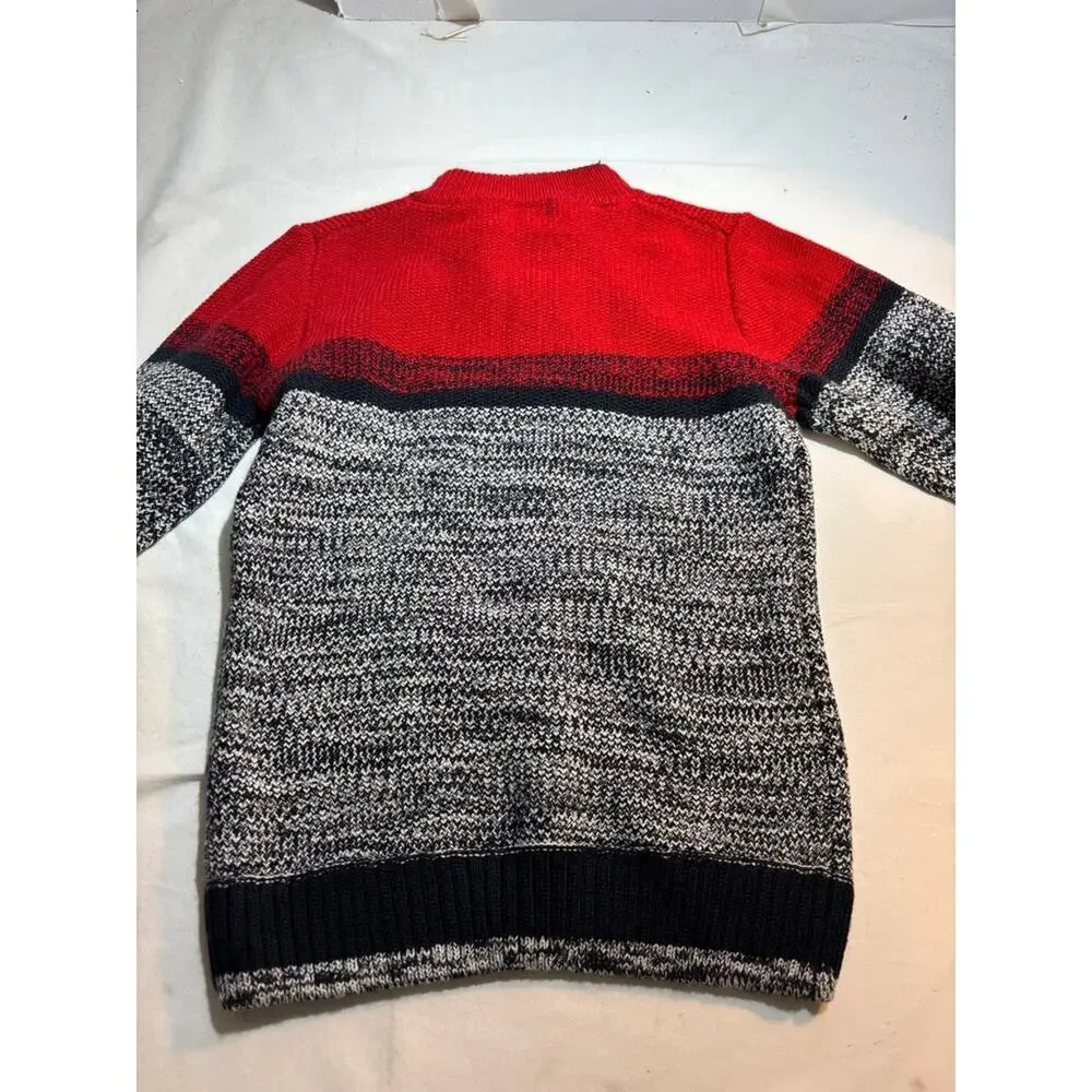 The Slope Red and Black Knit Sweater